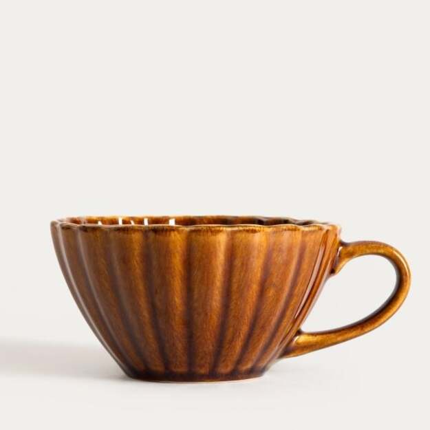 MELIDA puodeliai su rankena ,gintaro spalvos 0,3 l 1