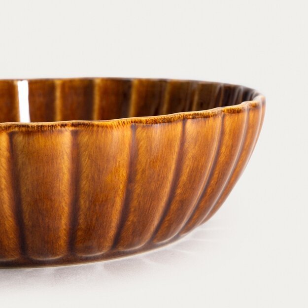 MELIDA gili gintaro spalvos lėkštė 19 cm 1
