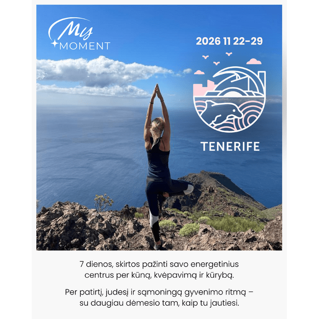Stovykla moterims Tenerifėje 2026