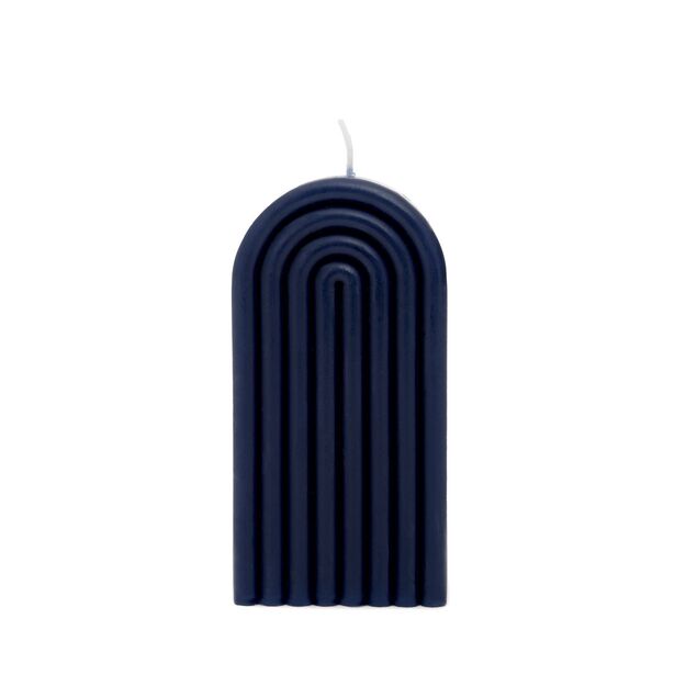 "ANTIQUE" žvakė tamsiai mėlyna, 6x12 cm