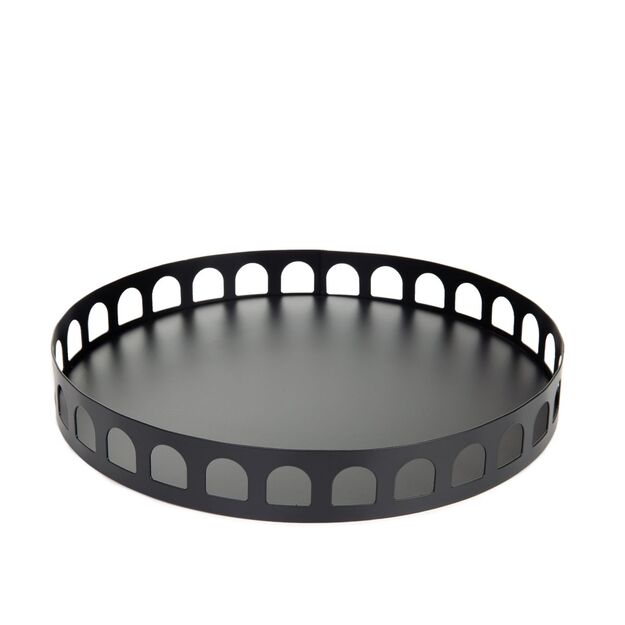 "ZIKO" Dekoratyvinė lėkštė juoda 25x3,5 cm